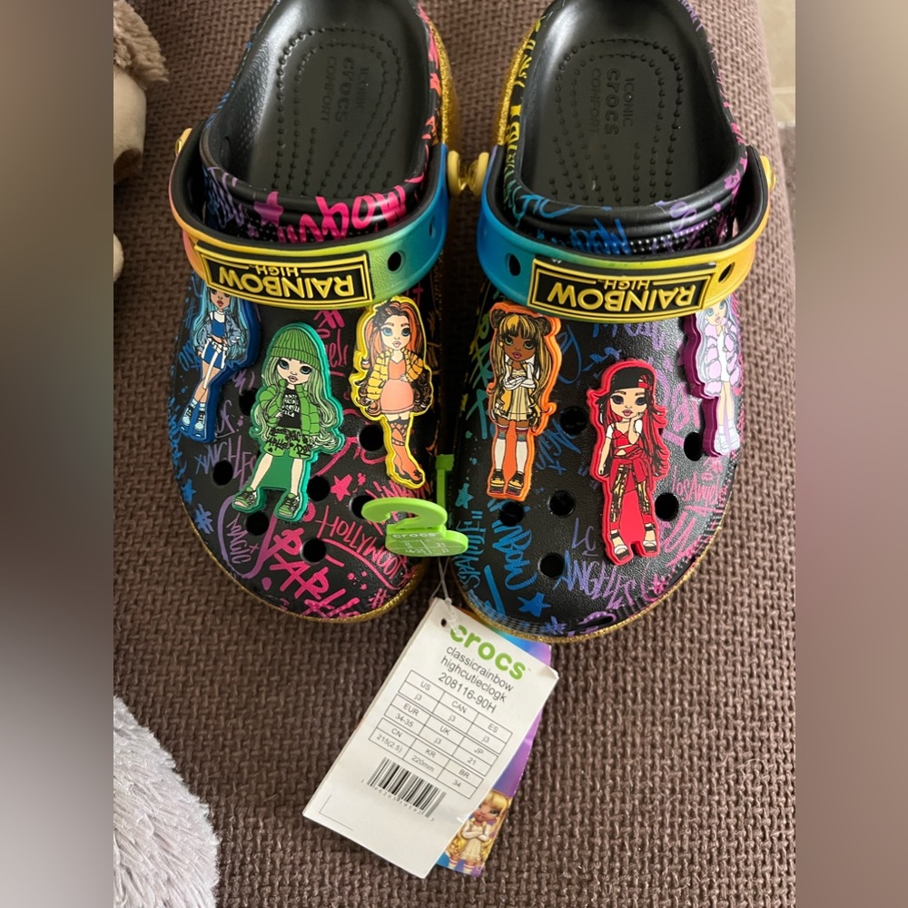Rainbow high limited edition CROCS